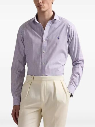Polo Ralph Lauren striped long-sleeve shirt - men - Fabric - 16.5 - Purple