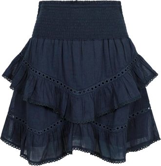 Neo Noir Korte Rokken - Dames - Korte rokken - Blauw - 2XL - Rokken
