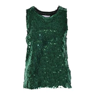 Erika Cavallini Semi Couture Mujer, Camisetas, Verde, Talla: S