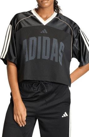 adidas Stadium Mesh T-Shirt in Black/crystal Linen/off White at Nordstrom Rack, Size X-Large