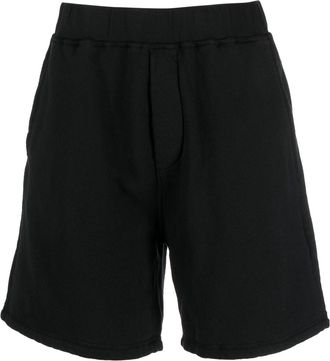 Dsquared2 logo-print cotton shorts - men - Cotton - M - Black