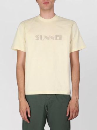 Sunnei logo embroidered cotton crewneck t-shirt
