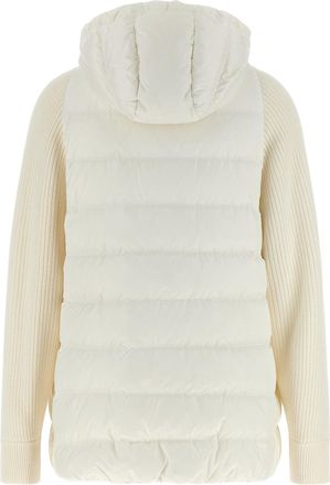 Brunello Cucinelli Womens White Polyester Full-Length Jacket Clothing