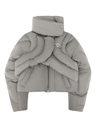 Heliot Emil cropped padded jacket - Green