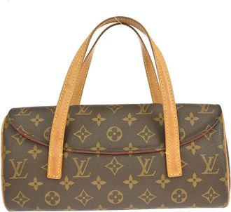 Louis Vuitton Sonatine Handbag Monogram Canvas Brown Canvas Handbag (Pre-Owned)
