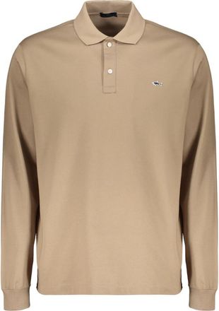 Paul & Shark Lange mouw polo - Heren - Polos - Beige - XL - Katoen - Tops