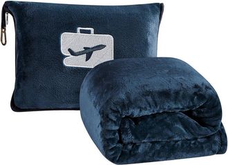 Luxury Home 2-In-1 Travel Blanket & Pillow