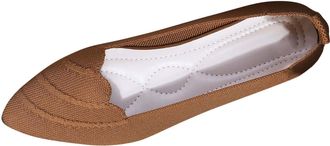 Generic Womens Flat Shoes Knit Pointed Toe Dressy Shoes Solid Color Comfortable Classic Breathable Casual Slip On Ballet Flats Work Leisure Brown