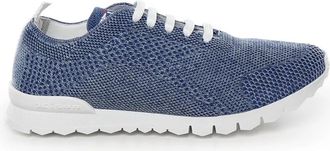Kiton FIT Sneakers - Heren - Sneakers - Blauw - 41 1/2 EU - Katoen - Schoenen