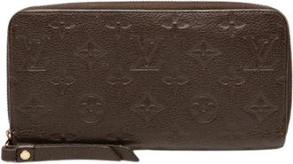 Louis Vuitton Pre-owned Zippy Wallet - Dames - Vintage Accessoires - Bruin - ONE Size - Leer - Vintage