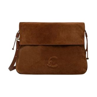 Coccinelle Tassen, Dames, Bruin, ONE Size, Su&egrave;de, Lidia Su&egrave;de Crossbody Tas