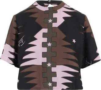 Pucci Top in Seta Valdimontone - - Blouses & Shirts - Donna - Multicolore - L