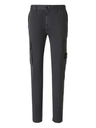 Stone Island twill tapered pants - Grey
