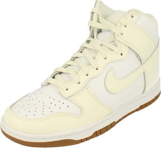 Nike Womens Dunk High Trainers - White - Size UK 3.5