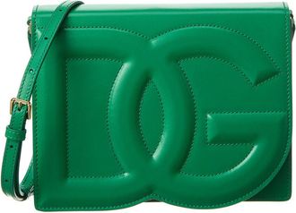 Dolce & Gabbana Logo Leather Shoulder Bag