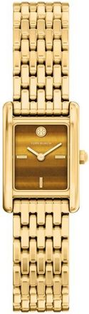 Tory Burch The Small Eleanor Tigers Eye Bracelet Watch, 22mm x 28mm (Nordstrom Exclusive) in Gold at Nordstrom