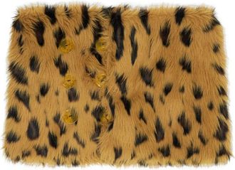 Bimba & Lola Sjaal met dierenprint - Bruin