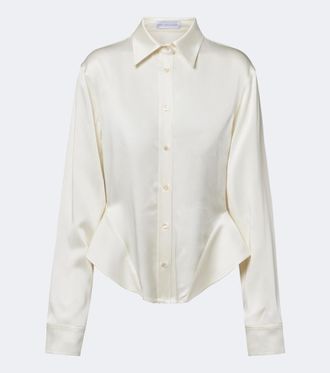 Stella McCartney Peplum satin shirt