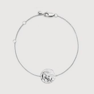 Monica Vinader Sterling Silver Taurus Zodiac Chain Bracelet