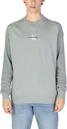 Calvin Klein Jeans Mens Knit Crewneck Sweater Cg3511 - Silver Cotton - Size EU 52 (Mens)