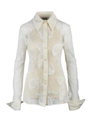 Sportmax Cream Semi-Sheer Shirt
