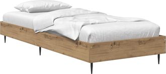vidaXL Estructura De Cama Roble Artisan 80 X 200 Cm Vidaxl