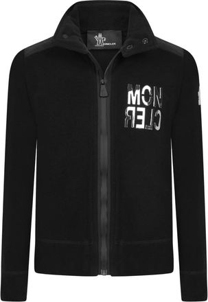 Moncler Kids Sweatshirts, male, Black, 6 Y, Boys Sweat Top