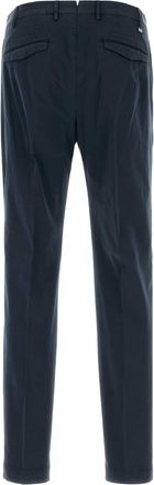 Pantaloni Torino Mens Stretch Cotton Trousers Navy Elastane