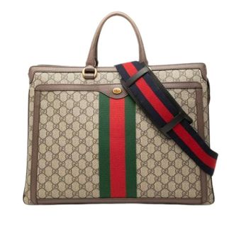 Gucci Vintage, unisex, Beige, ONE Size, Leer, Pre-owned Business Bag