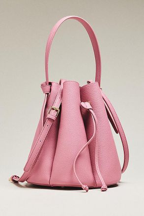 Melie Bianco Laguna Cinched Vegan Leather Bucket Bag