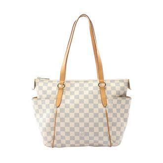 Louis Vuitton Pre-owned Tote Bags, female, White, Size: ONE SIZE Pre-owned Damier Azur Neverfull Tote Bag