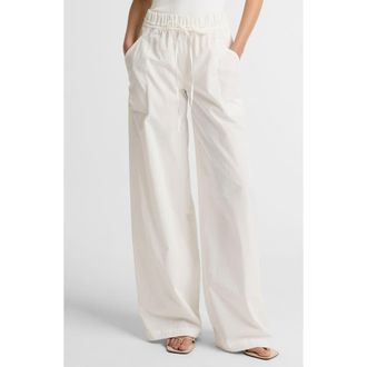 Vince Cotton Drawstring Pants in Off White at Nordstrom, Size X-Small