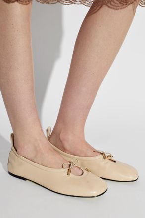 Alohas Rosalind Leather Ballerinas, Womens, Cream