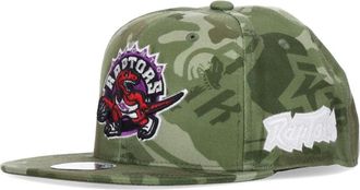 Mitchell & Ness Caps, male, Green, Size: L NBA Tonal Camo Stretch Cap