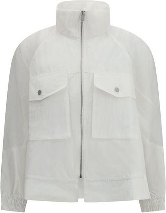 Pinko Witte Polyester Shell Jas