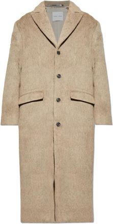 Sams&oslash;e & Sams&oslash;e Samatthew Coat - Heren - Mantel - Beige - S - Wol - Jassen