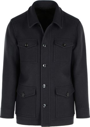 Tom Ford Navy Virgin Wolljacke