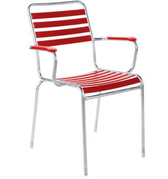 Schubiger M&ouml;bel L&auml;ttlistuhl Rigi mit Armlehnen