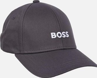 HUGO BOSS Mens Boss Black Zed Baseball Cap Medium Grey - Size: 1 size