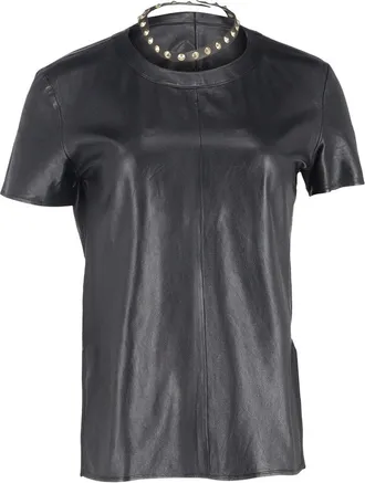 Givenchy Studded-Choker Accent T-Shirt, Size Fr, 34 (Authentic Pre-Loved)