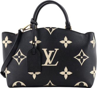 Louis Vuitton Petit Palais Handbag Bicolor Monogram Empreinte Giant (Authentic Pre-Loved)