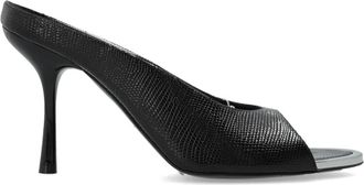 Diesel Schoenen, Dames, Zwart, 36 EU, Leer, D-Diams Heeled Mules