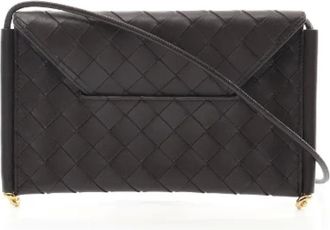 Bottega Veneta Pre-owned Cross Body Bags, female, Brown, Size: ONE SIZE Pre-owned Leather shoulder-bags