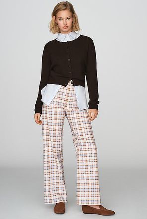 Maeve Colette High-Rise Wide-Leg Full-Length Pants