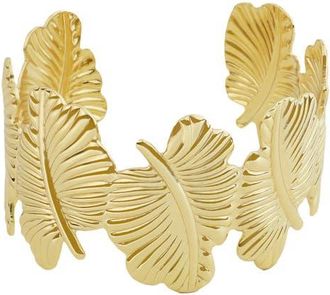 Panacea Leaf Cuff Bracelet in Gold at Nordstrom