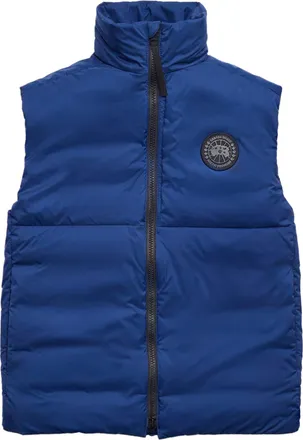 Canada Goose Padded Blue Lodge Vest with High Collar
