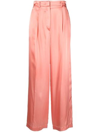 Forte_Forte Gesmockte broek - Roze
