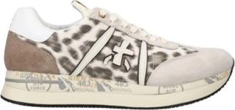 Premiata Conny damessneakers met leermix - Dames - Sneakers - Veelkleurig - 36 EU - Leer - Schoenen