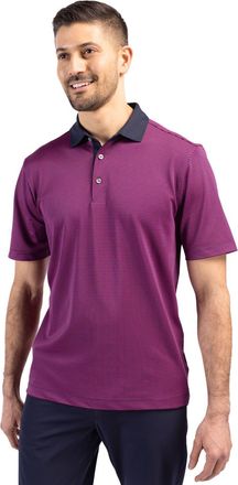 Cutter & Buck Virtue Pique Micro Stripe Mens Short Sleeve Polo