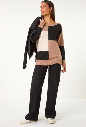 Roman Colour Block Knit Jumper